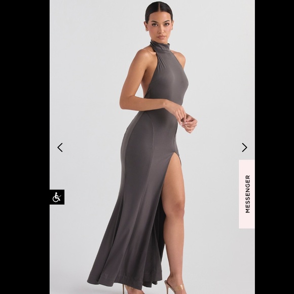 House of CB Juliette shadow halter gown - Picture 5 of 10